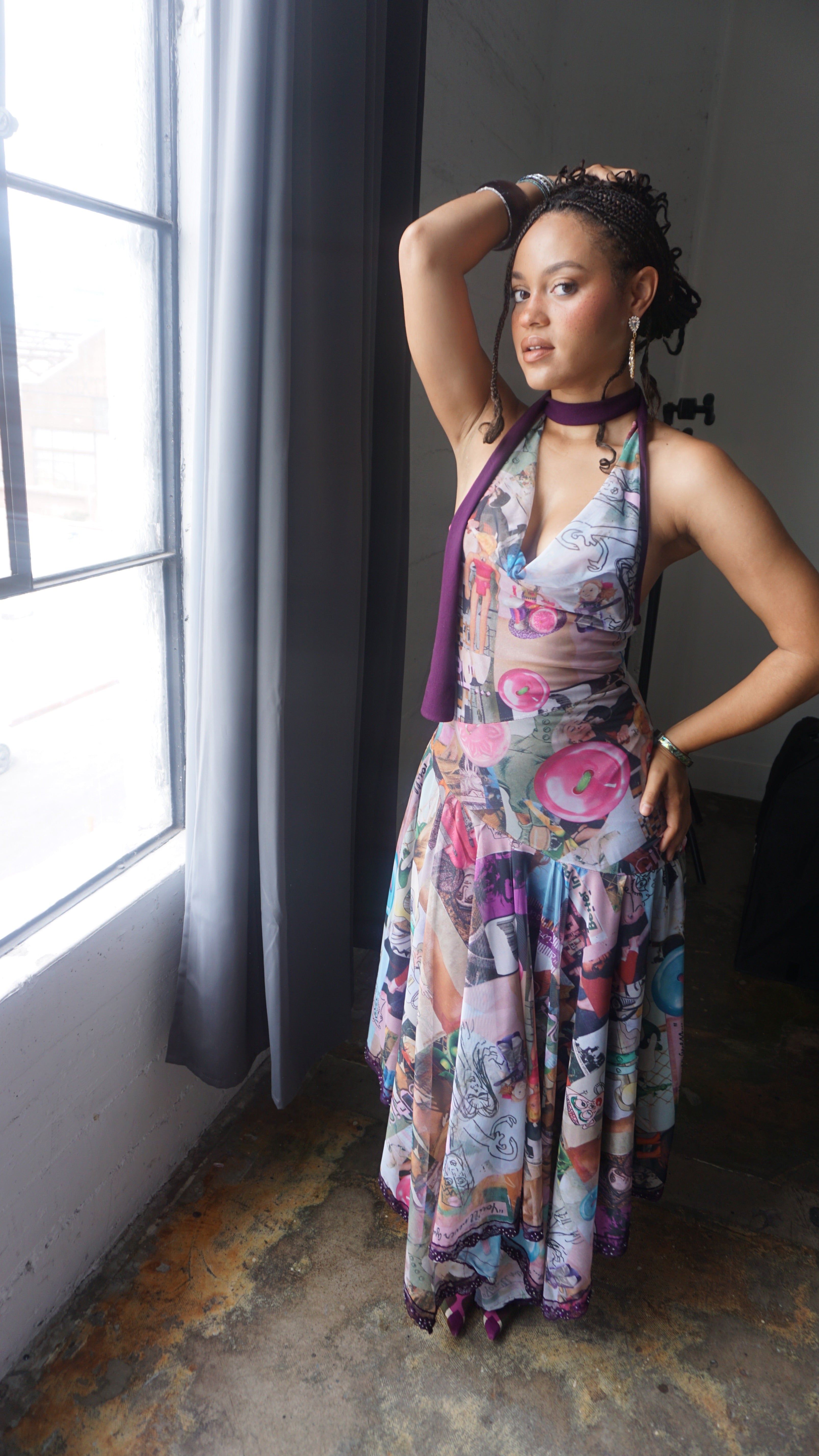 The “I spy” collage dress