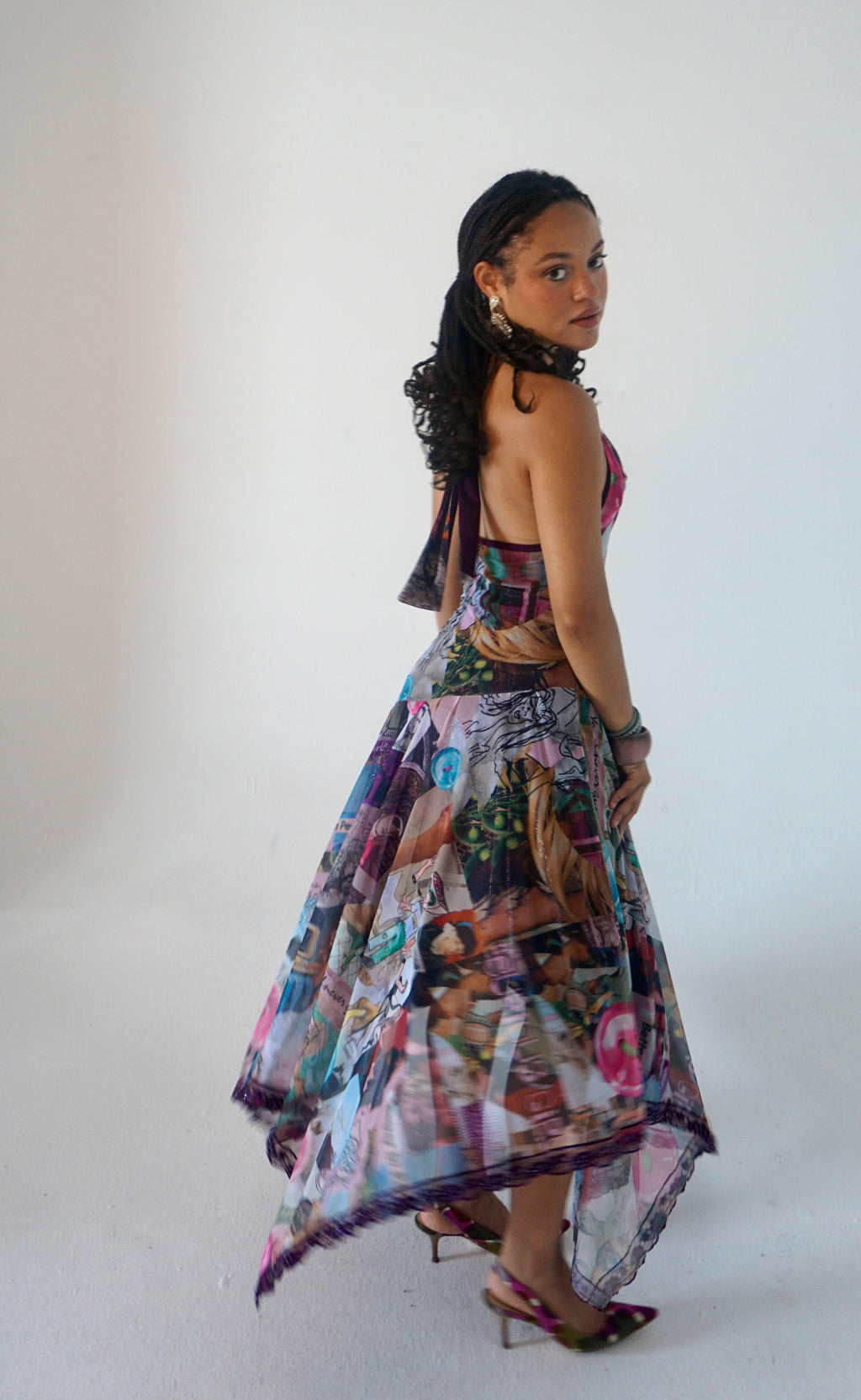 The “I spy” collage dress