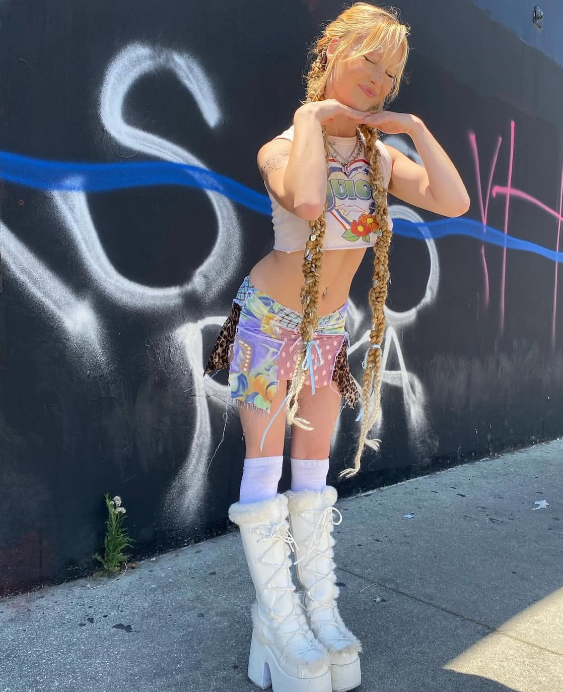 Custom patchwork skirt