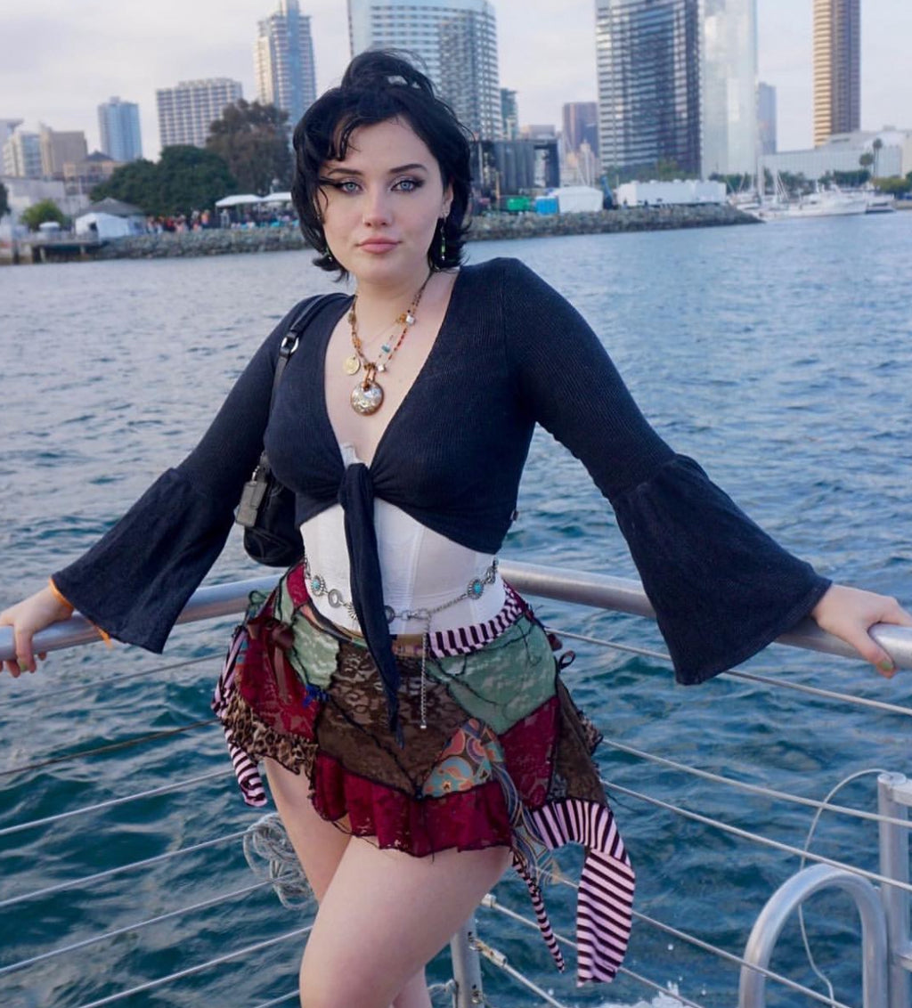 Custom patchwork skirt