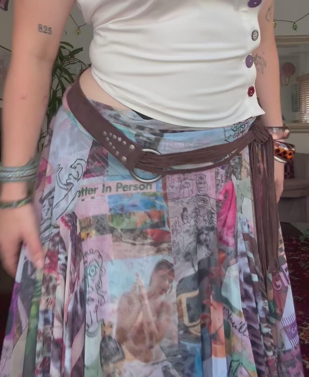 The “I spy” midi skirt